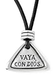 Pewter Spanish "Go With God" Pendant by Bob Siemon, 20"