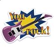 You Rock Blue Cake Topper - PopTop