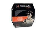 KT TAPE Original Cotton Elastic Kinesiology Theraeputic Tape - 150 Pre-Cut 10" Strips, Black