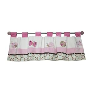 NoJo Ladybug Lullaby Window Valance