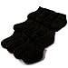12 Pairs Thick Solid Black Anklet Casual Sport Socks Set Toddler Boys Ages 2-3