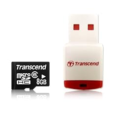Transcend Micro SDHC 8GB Class 6 Speicherkarte mit RDP3-Kartenleseger�t