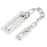uxcell ドアチェーン ステンレス鋼材質 30cm全長 19cm鎖長 セキュリティロック