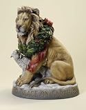 IWGAC 0182DS-38268 20 in. Lion and Lamb Statuary