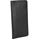 Royce Leather Oversized Airline Ticket & Passport Holder - Black