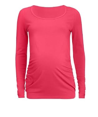 Maternity Long Sleeve T-Shirt - Coral