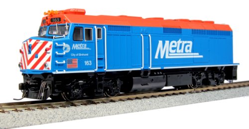 Kato USA Model Train Products 163 EMD F40PH Chicago Metra City of Elmhurst Locomotive-image