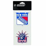 NHL New York Rangers 4-by-8 Die Cut Decal
