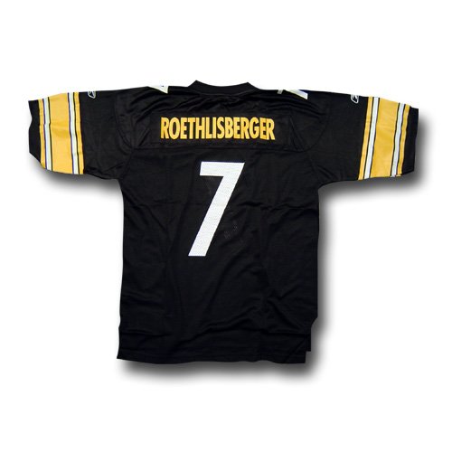 Reebok Pittsburgh Steelers Ben Roethlisberger Replica Jersey Medium