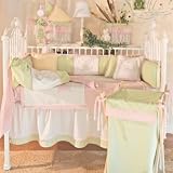 Brandee Danielle Froggie Pink 4 Piece Crib Bedding Set