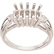 14K White Gold Mother's Ring - 5 Gemstone -- YOU CHOOSE THE COLORS!