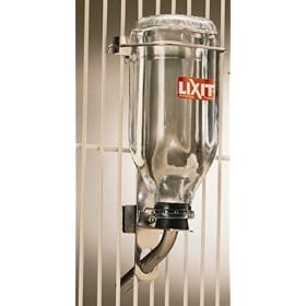 Lixit Glass Bird Water Bottle 32oz Tuff Tip 5 8 in by Lixit