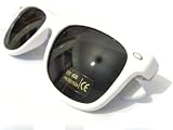 White Wayfarer Sunglasses with Spring Hinges and UV Lens Mens & Womens 80s Celebrity Fashion