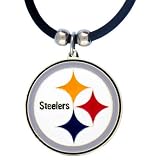 NFL Pittsburgh Steelers Rubber Cord Logo Necklace