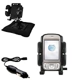 HTC 3G UMTS PDA Phone Auto Bean Bag Dash Holder with Car Charger - Uses Gomadic TipExchange