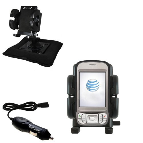 HTC 3G UMTS PDA Phone Auto Bean Bag Dash Holder with Car Charger - Uses Gomadic TipExchange