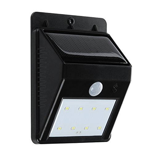 Solar Light, Turata Waterproof Security Motion Sensor Led Light for Garden Outdoor Fence Patio Deck Yard Home Driveway Outside Wall Pool
