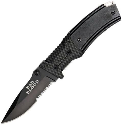Carbon Fiber Folder, Carbon Fiber G10 Handle, Black Combo