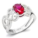 Women's Ruby Cubic Zirconia Ring, Size: 5-10
