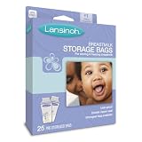 Lansinoh Breastmilk Storage Bags, 25-Count Boxes (Pack of 3) ~ Lansinoh