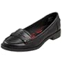 Bass Women's Brookfield Loafer,Black Leather,9 W US