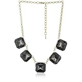 RAIN Large Smokey Stone Necklace