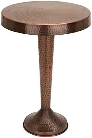 Brookhollow End Table - Made of High Quality Alloy Metal - It Will Complement a Variety of Decors Especially a Traditional and Vintage Home Setting - Lightweight End Table