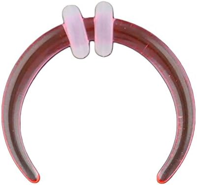 One Acrylic Pincher: 14g Pink (SOLD INDIVIDUALLY. ORDER TWO FOR A PAIR.)