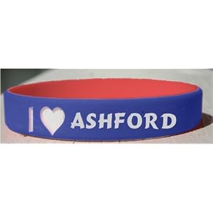 I Love Ashford Custom Wristband