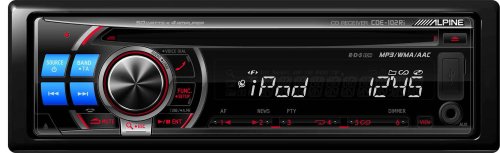 Alpine CDE-102Ri CD Reciever, iPod and USB Controller