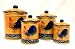 4pc Canister Set Country Rooster Decor