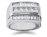 2.44 ctw Men's Diamond Ring in Platinum