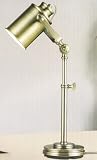 Normande Lighting 15w Daylight Windsor Desk Lamp Antique Brass Finish