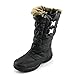 Weatherproof Becky Women Round Toe Canvas Black Winter Boot