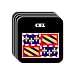 Bourgogne (Burgundy) - "CIEL" Set of 4 Mini-Mousepad Coasters