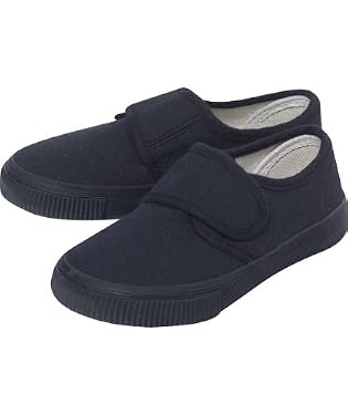 Velcro Plimsoll - Black