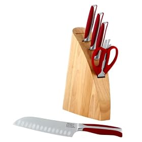 Click here to buy Chicago Cutlery 6-Piece Cayenne Block Set by Chicago Cutlery.