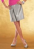 Pleated Metallic Skirt