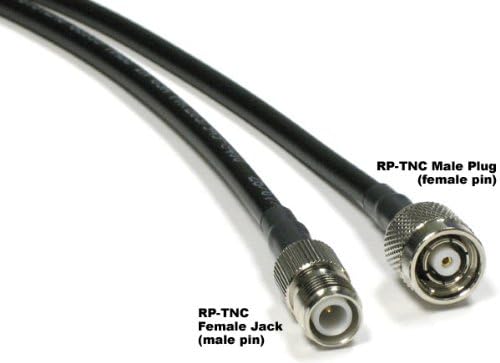 US Made 6 ft Linksys Cisco Wireless Router WiFi Antenna Extension Cable - Times Microwave LMR-240 Coaxial Cable Antenna Coax wire with RP-TNC Male & RP-TNC Female Connectors for Extending External Antennas lmr240