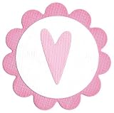 QuicKutz  KS-0789 2 by 2-Inch Dies, Heart in scalloped circle