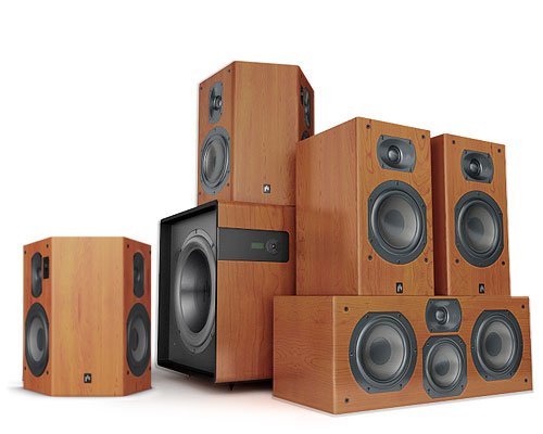 Aperion INTIMUS 5B-DB Fusion HD - 5.1-channel home theater speaker system - medium cherry