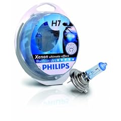Philips 12972BVUSM Blue Vision ultra H7 Scheinwerferlampe, 2er Kit