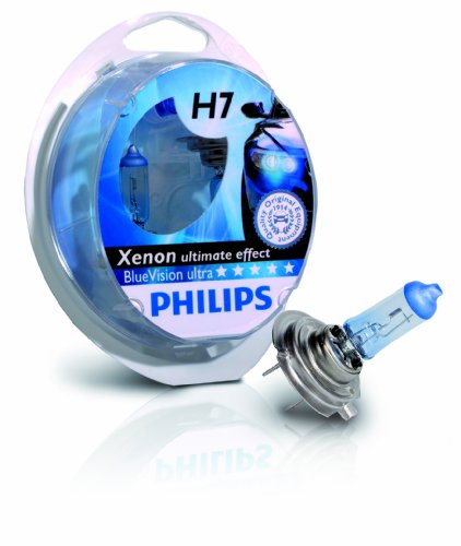 Produkt-Bild: Philips 12972BVUSM Blue Vision ultra H7 Scheinwerferlampe, 2er Kit