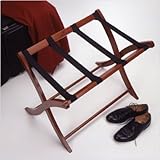 Walnut Finish Wood Luggage Rack
