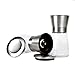 LauKingdom Salt and Pepper Grinder Set, Brushed Stainless Steel Pepper Mill and Salt Mill (Set of 2)