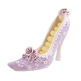 Ring Organizer Elegant Shoe Victorian Rose Purple Bejeweled