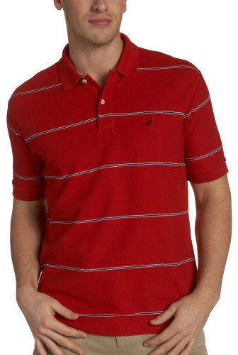 Nautica Sportswear Men's SS Clarkson Stripe Polo