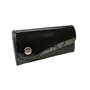 Kenneth Cole Trifold Clutch Bag Wallet (Black w/ Snake Trim)