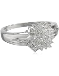 10k White Diamond 0.35cttw Ring