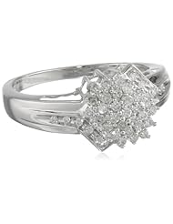 10k White Diamond 0.35cttw Ring